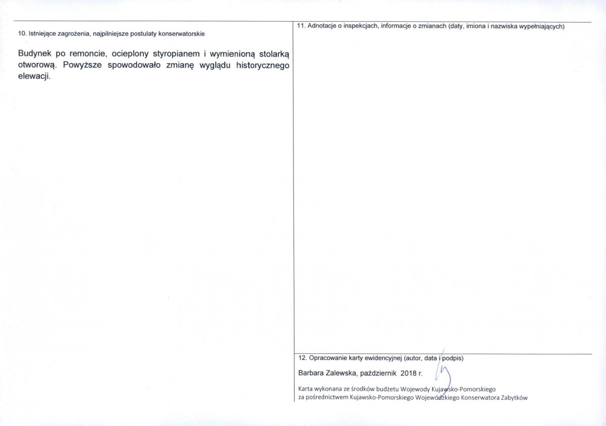 KEZN - Karta obiektu niewpisanego do rejestru, skan nr 2