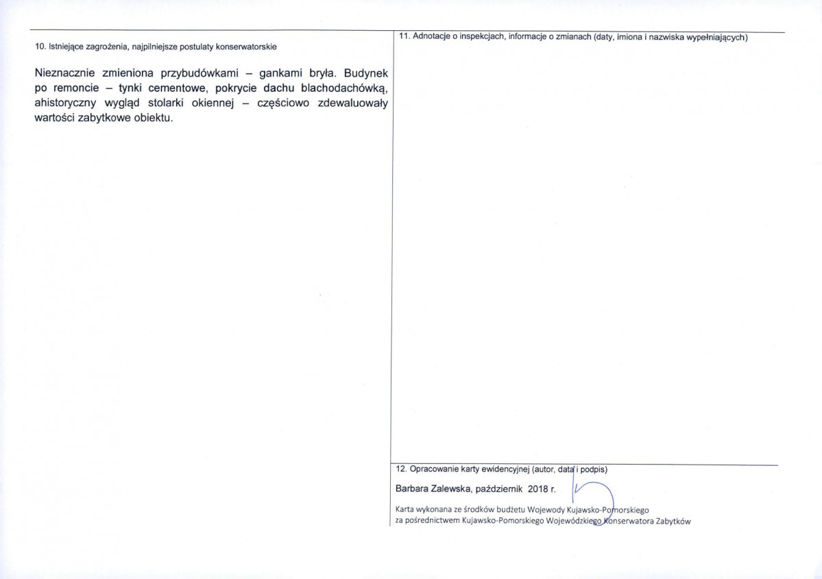 KEZN - Karta obiektu niewpisanego do rejestru, skan nr 2