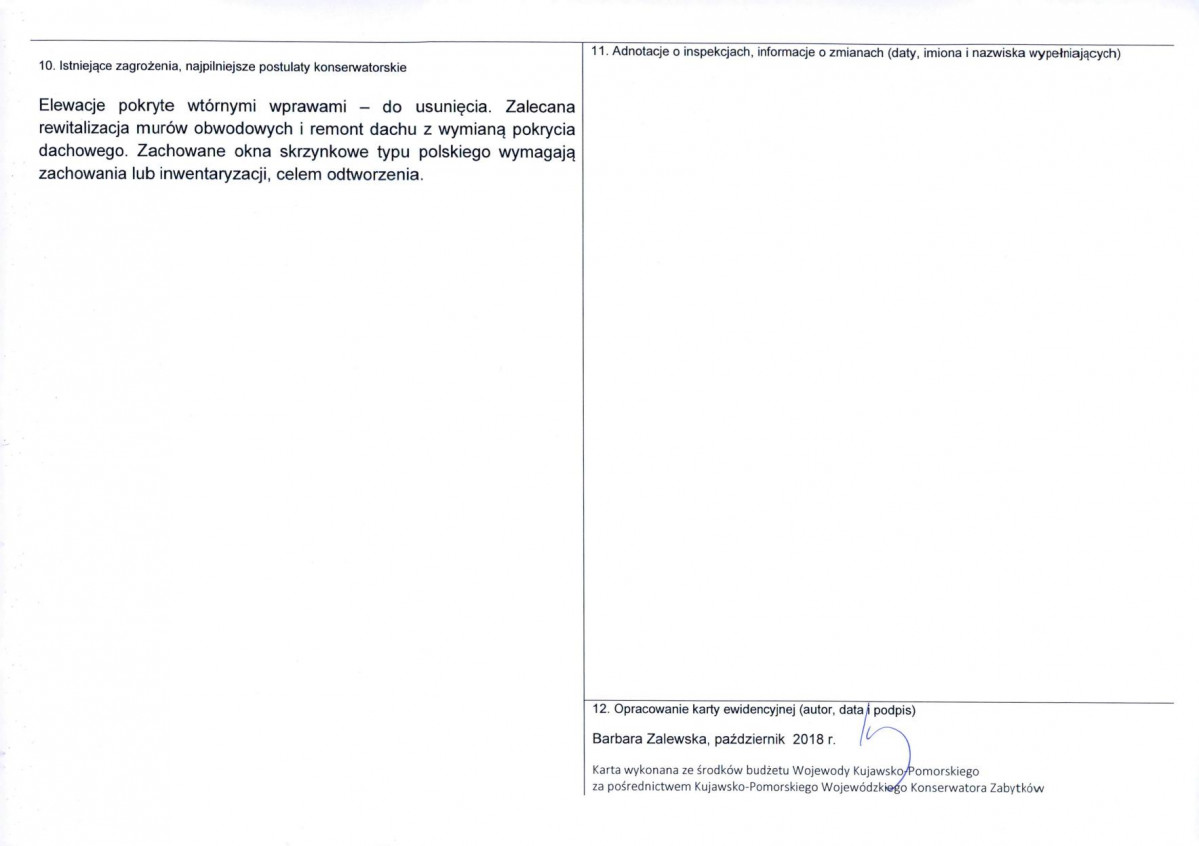 KEZN - Karta obiektu niewpisanego do rejestru, skan nr 2