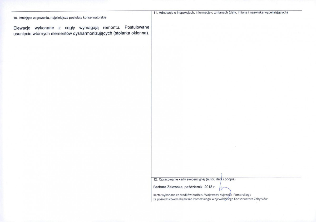 KEZN - Karta obiektu niewpisanego do rejestru, skan nr 2