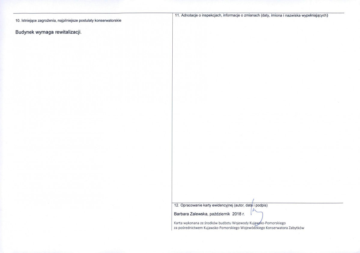 KEZN - Karta obiektu niewpisanego do rejestru, skan nr 2