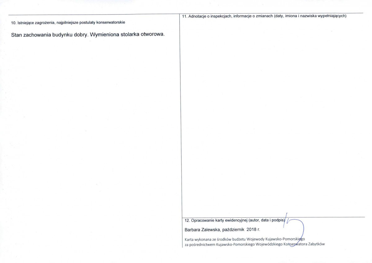 KEZN - Karta obiektu niewpisanego do rejestru, skan nr 2