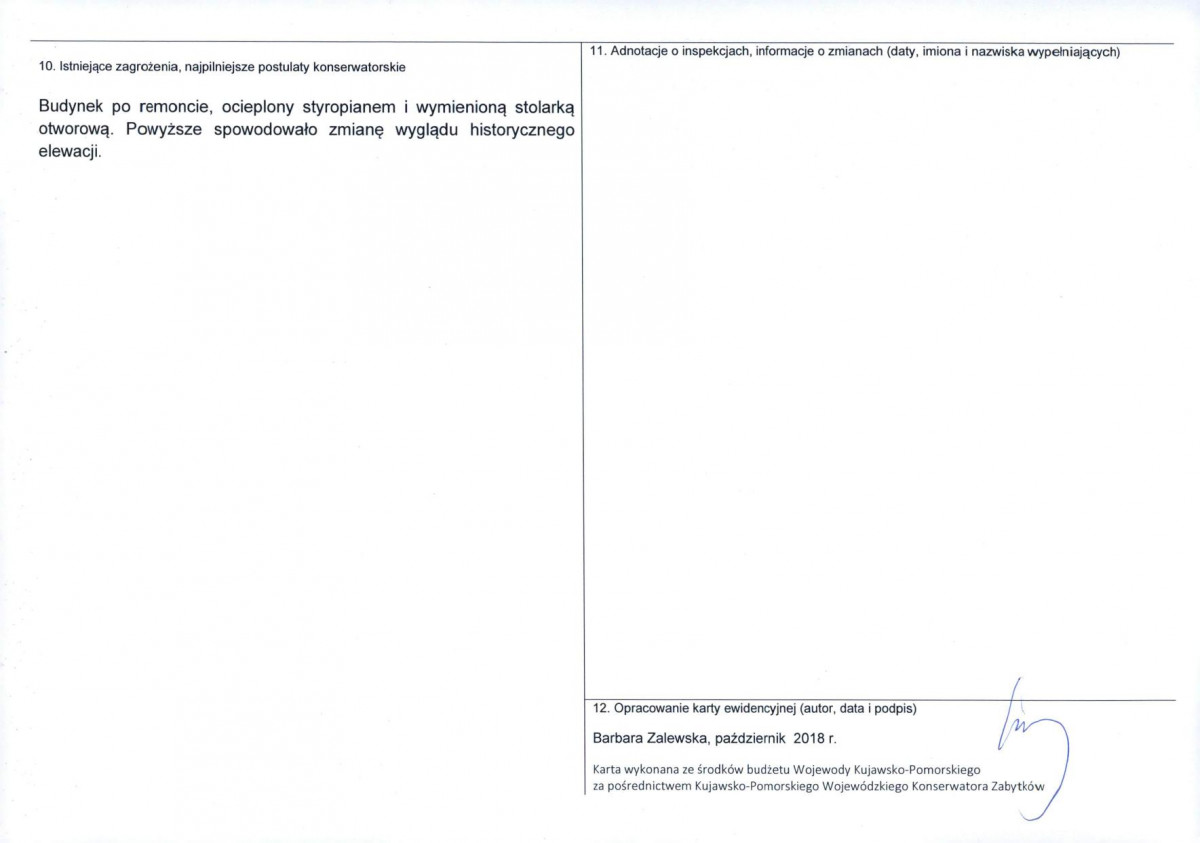 KEZN - Karta obiektu niewpisanego do rejestru, skan nr 2