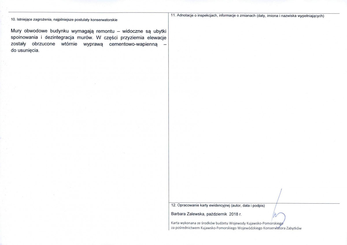 KEZN - Karta obiektu niewpisanego do rejestru, skan nr 2