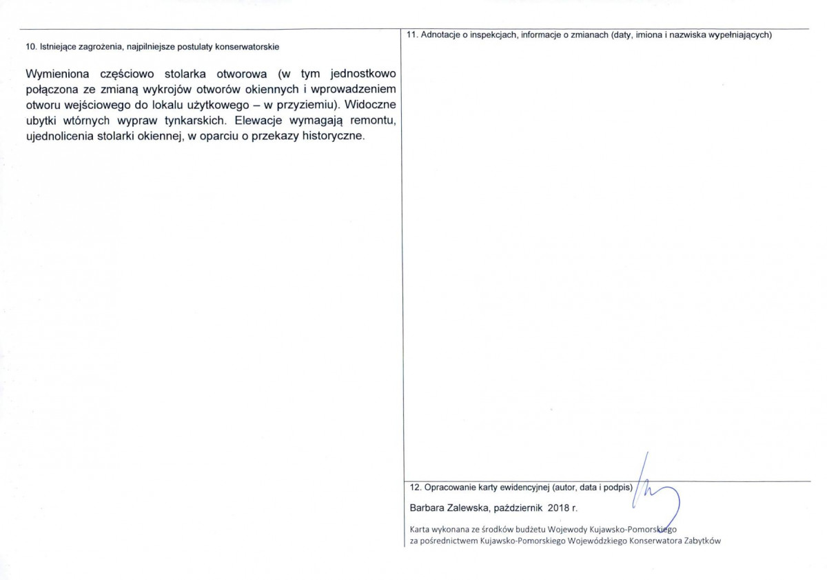 KEZN - Karta obiektu niewpisanego do rejestru, skan nr 2