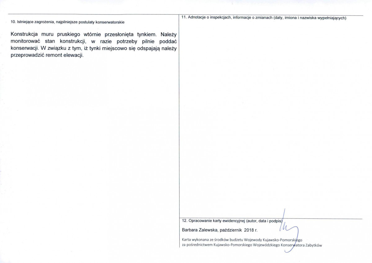 KEZN - Karta obiektu niewpisanego do rejestru, skan nr 2