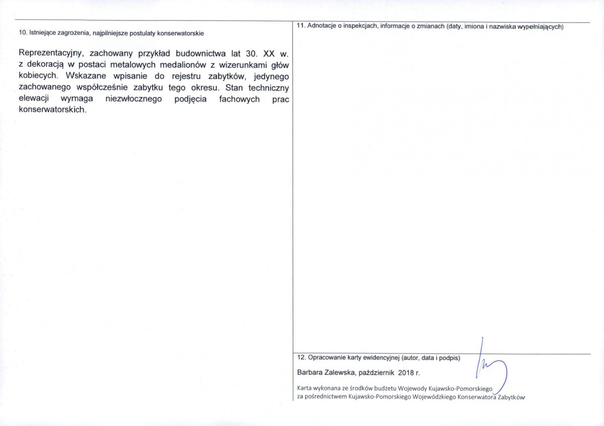 KEZN - Karta obiektu niewpisanego do rejestru, skan nr 2