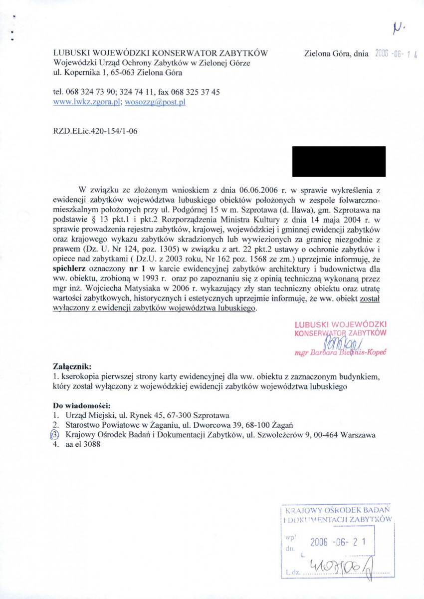 wyl - Wyłączenie z ewidencji, skan nr 1