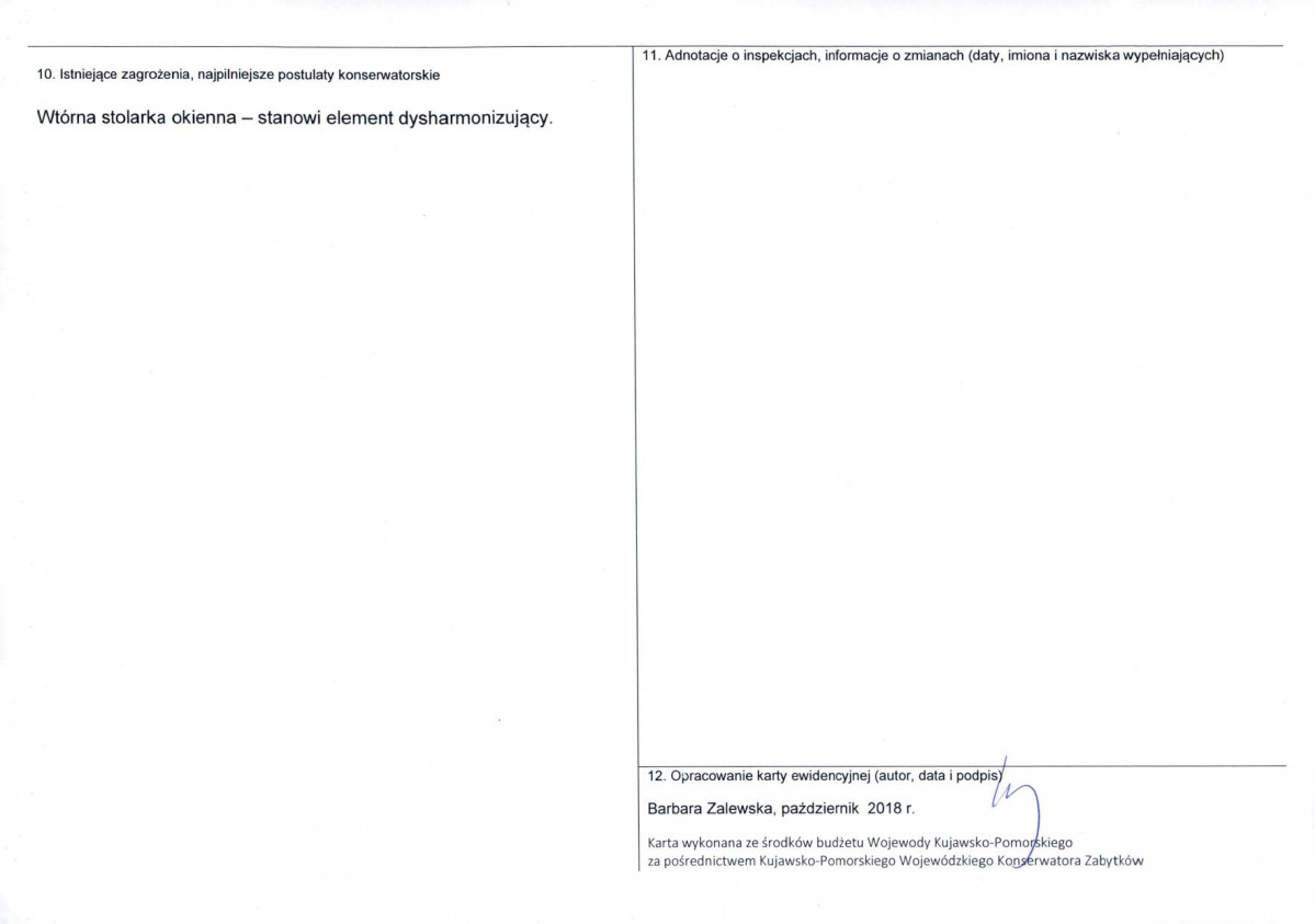 KEZN - Karta obiektu niewpisanego do rejestru, skan nr 2