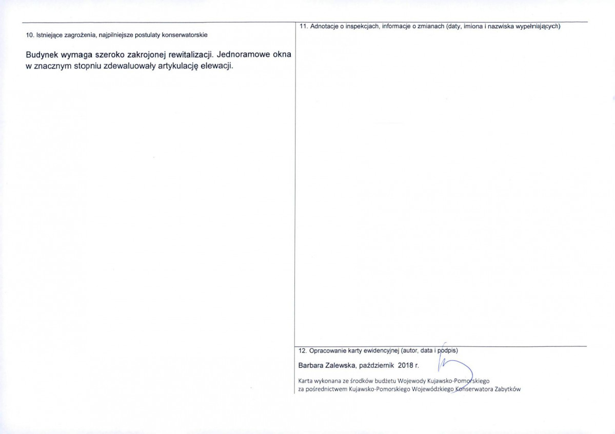 KEZN - Karta obiektu niewpisanego do rejestru, skan nr 2