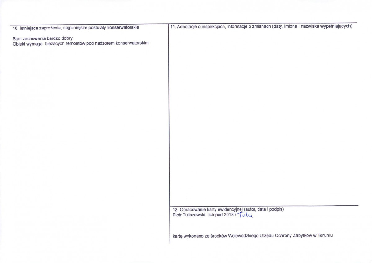KEZN - Karta obiektu niewpisanego do rejestru, skan nr 2