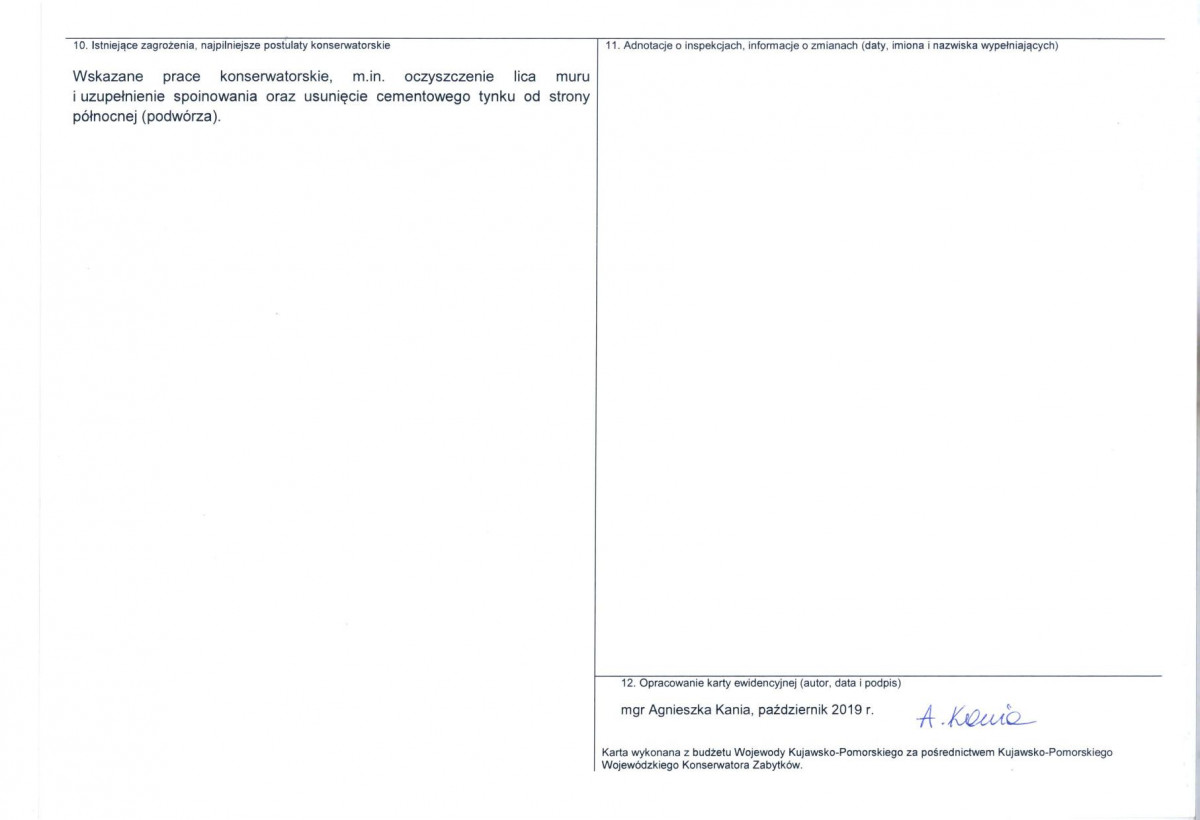 KEZN - Karta obiektu niewpisanego do rejestru, skan nr 2