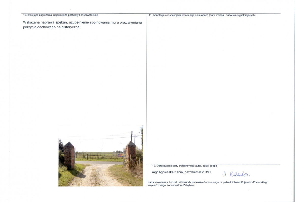 KEZN - Karta obiektu niewpisanego do rejestru, skan nr 2