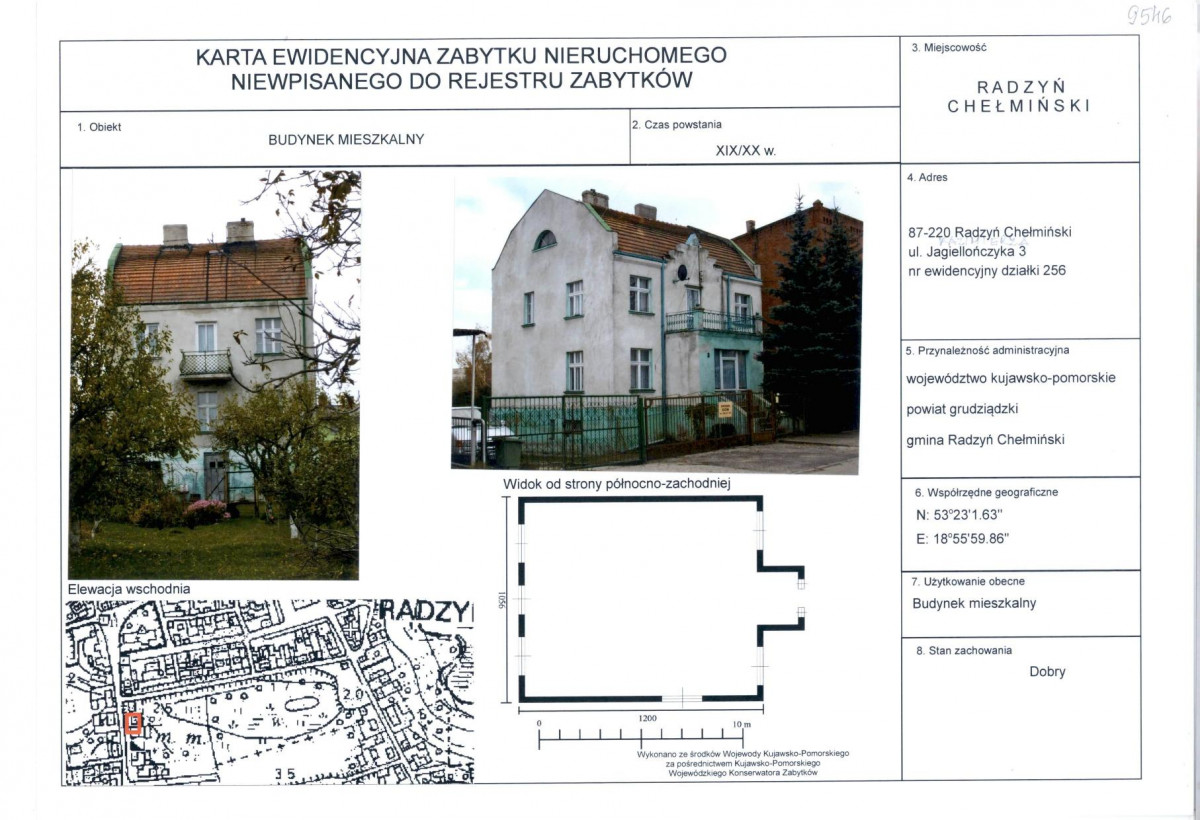 KEZN - Karta obiektu niewpisanego do rejestru, skan nr 1