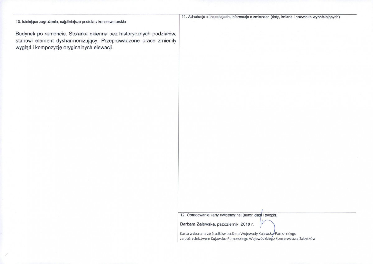 KEZN - Karta obiektu niewpisanego do rejestru, skan nr 2