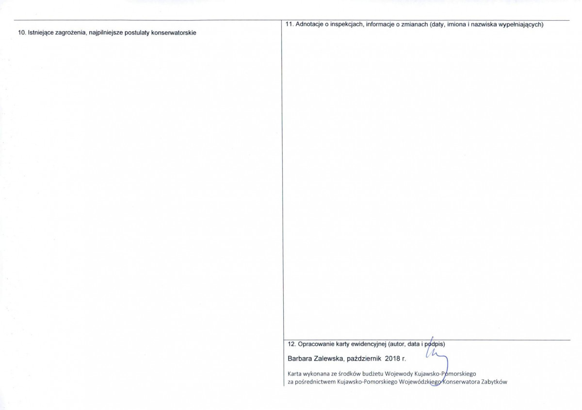 KEZN - Karta obiektu niewpisanego do rejestru, skan nr 2