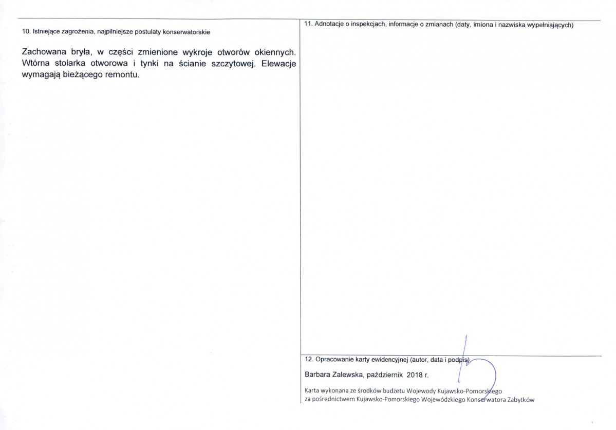 KEZN - Karta obiektu niewpisanego do rejestru, skan nr 2