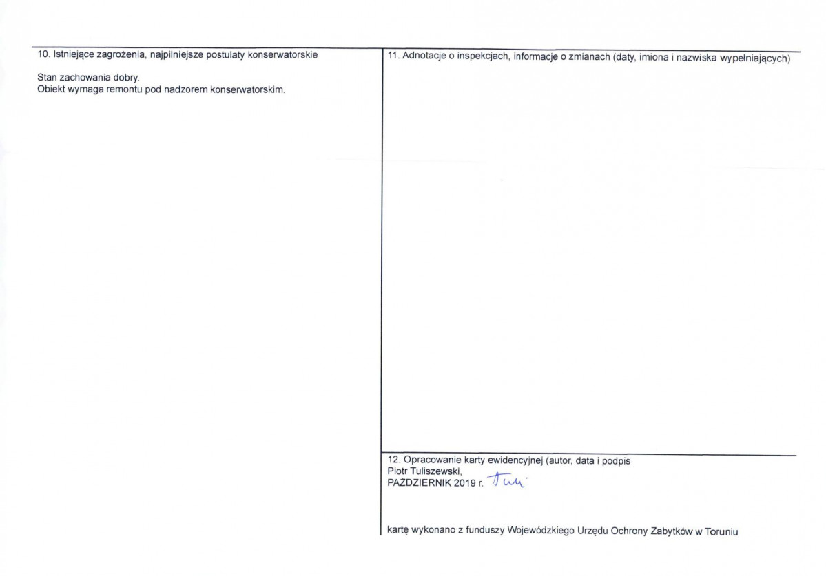 KEZN - Karta obiektu niewpisanego do rejestru, skan nr 2