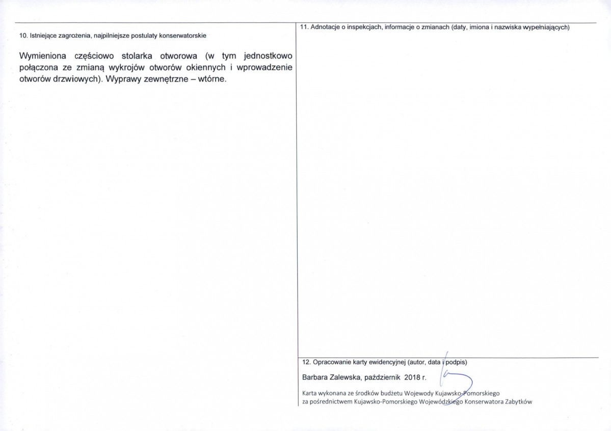 KEZN - Karta obiektu niewpisanego do rejestru, skan nr 2