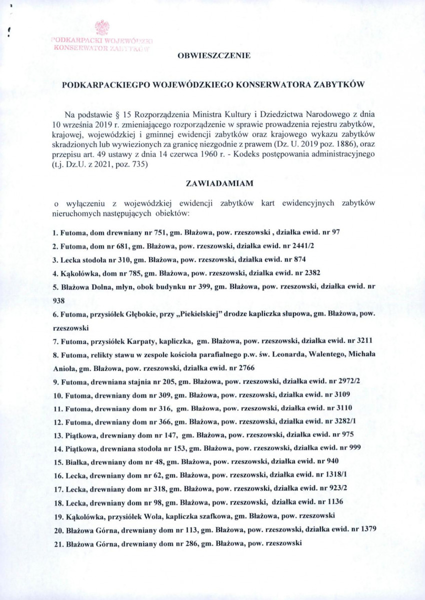 Wyłączenie z ewidencji, skan nr 2
