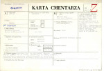 KC - Karta cmentarza, skan nr 1