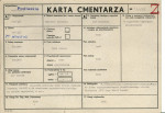 KC - Karta cmentarza, skan nr 1