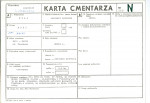 KC - Karta cmentarza, skan nr 1