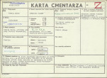KC - Karta cmentarza, skan nr 1