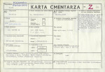 KC - Karta cmentarza, skan nr 1