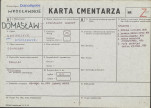 KC - Karta cmentarza, skan nr 1