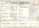 KC - Karta cmentarza, skan nr 1
