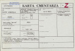 KC - Karta cmentarza, skan nr 1