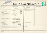 KC - Karta cmentarza, skan nr 1