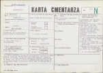 KC - Karta cmentarza, skan nr 1