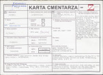 KC - Karta cmentarza, skan nr 1