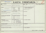 KC - Karta cmentarza, skan nr 1