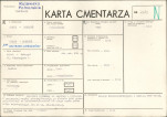 KC - Karta cmentarza, skan nr 1