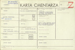 KC - Karta cmentarza, skan nr 1