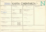 KC - Karta cmentarza, skan nr 1