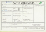 KC - Karta cmentarza, skan nr 1