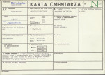 KC - Karta cmentarza, skan nr 1