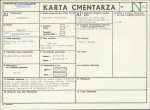 KC - Karta cmentarza, skan nr 1