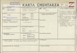 KC - Karta cmentarza, skan nr 1