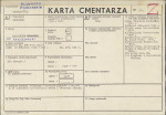 KC - Karta cmentarza, skan nr 1