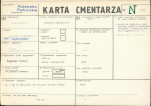 KC - Karta cmentarza, skan nr 1