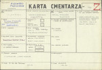 KC - Karta cmentarza, skan nr 1