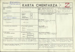 KC - Karta cmentarza, skan nr 1