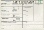 KC - Karta cmentarza, skan nr 1