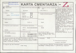 KC - Karta cmentarza, skan nr 1