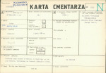 KC - Karta cmentarza, skan nr 1